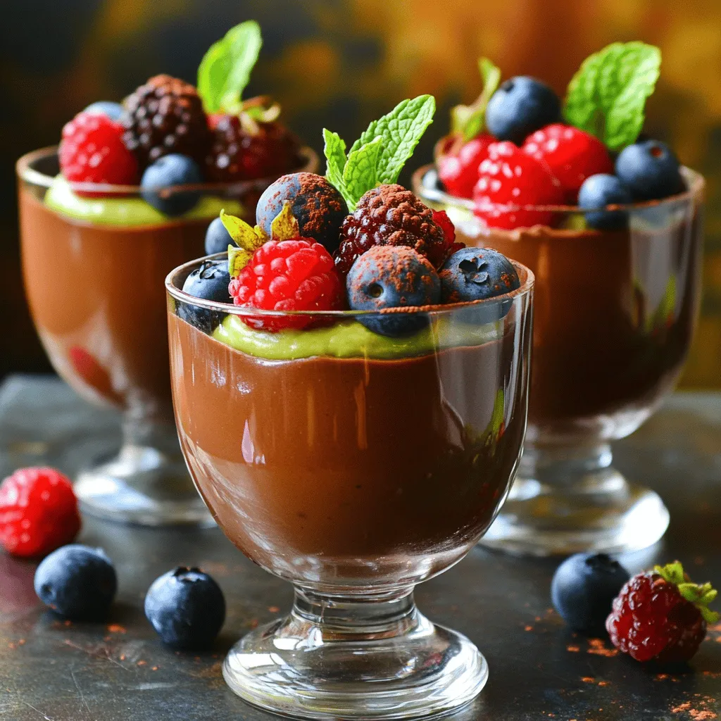 Chocolate Avocado Mousse Creamy Dessert Delight