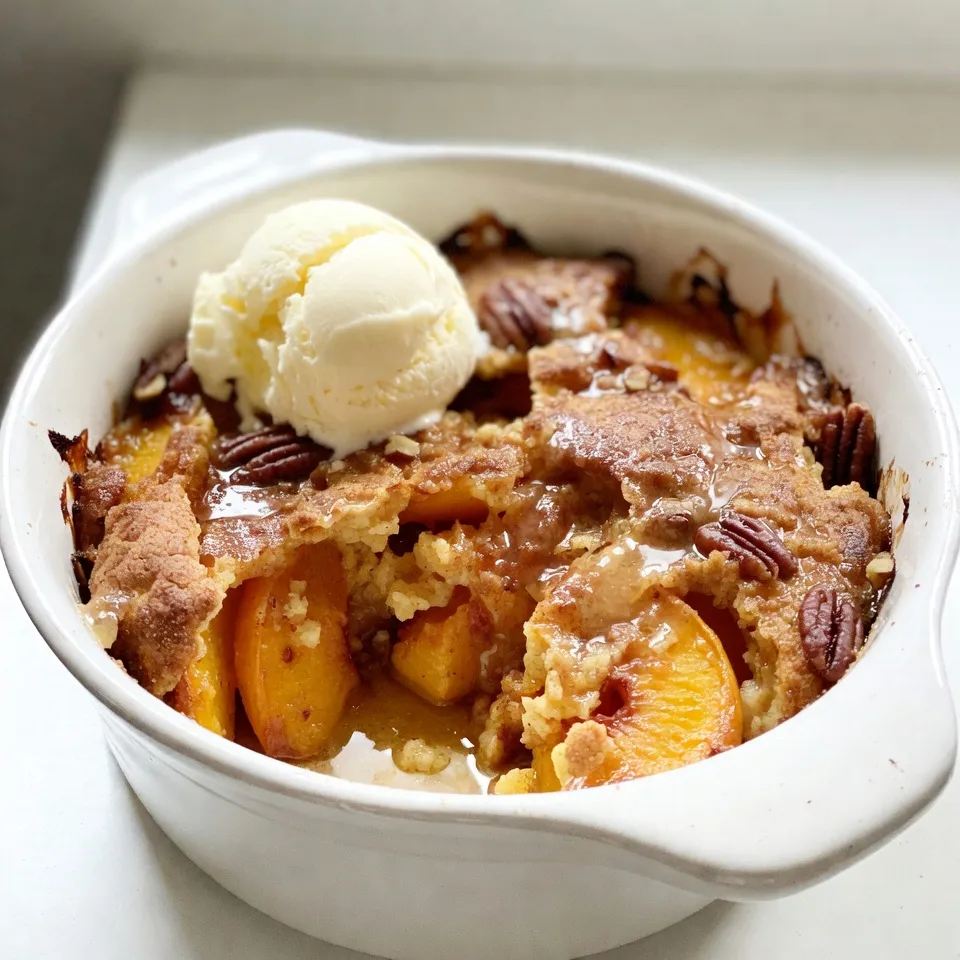 Peach Cobbler Dump Cake Simple and Delicious Treat