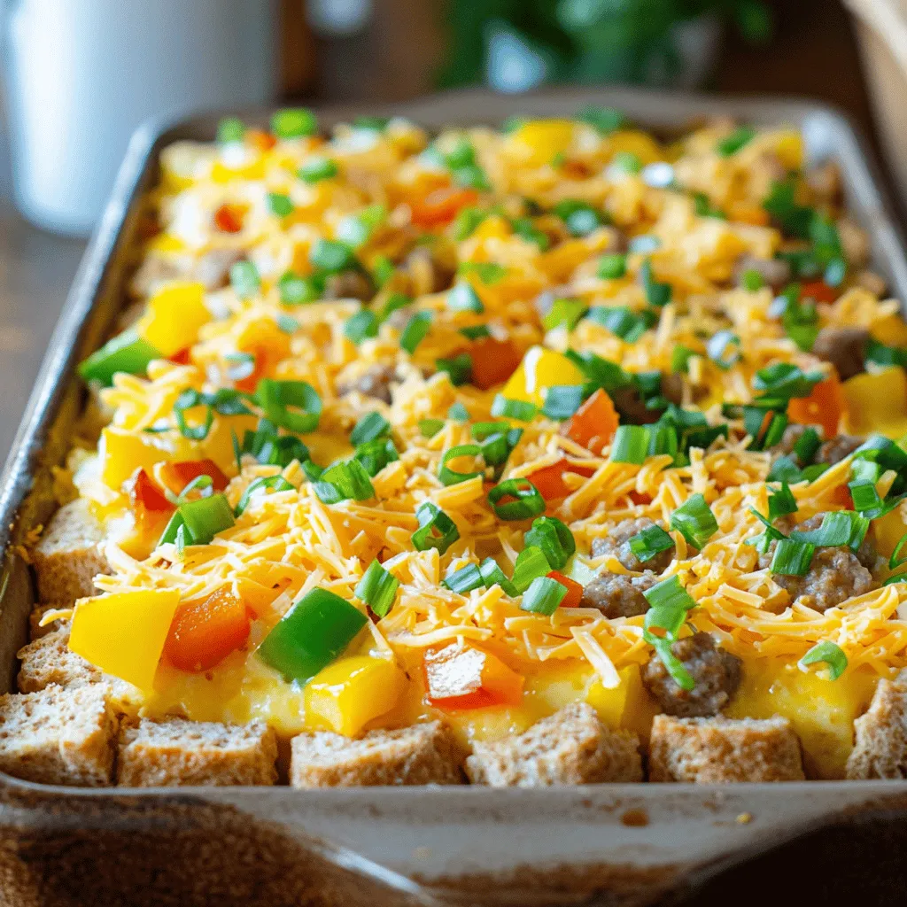 To make a great overnight breakfast casserole, you need a few main items: