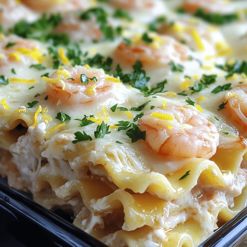 Garlic Butter Shrimp Scampi Lasagna Delightful Recipe