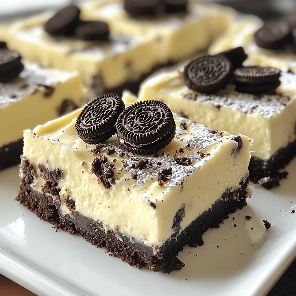 No-Bake Oreo Cheesecake Bars Simple and Delicious Recipe