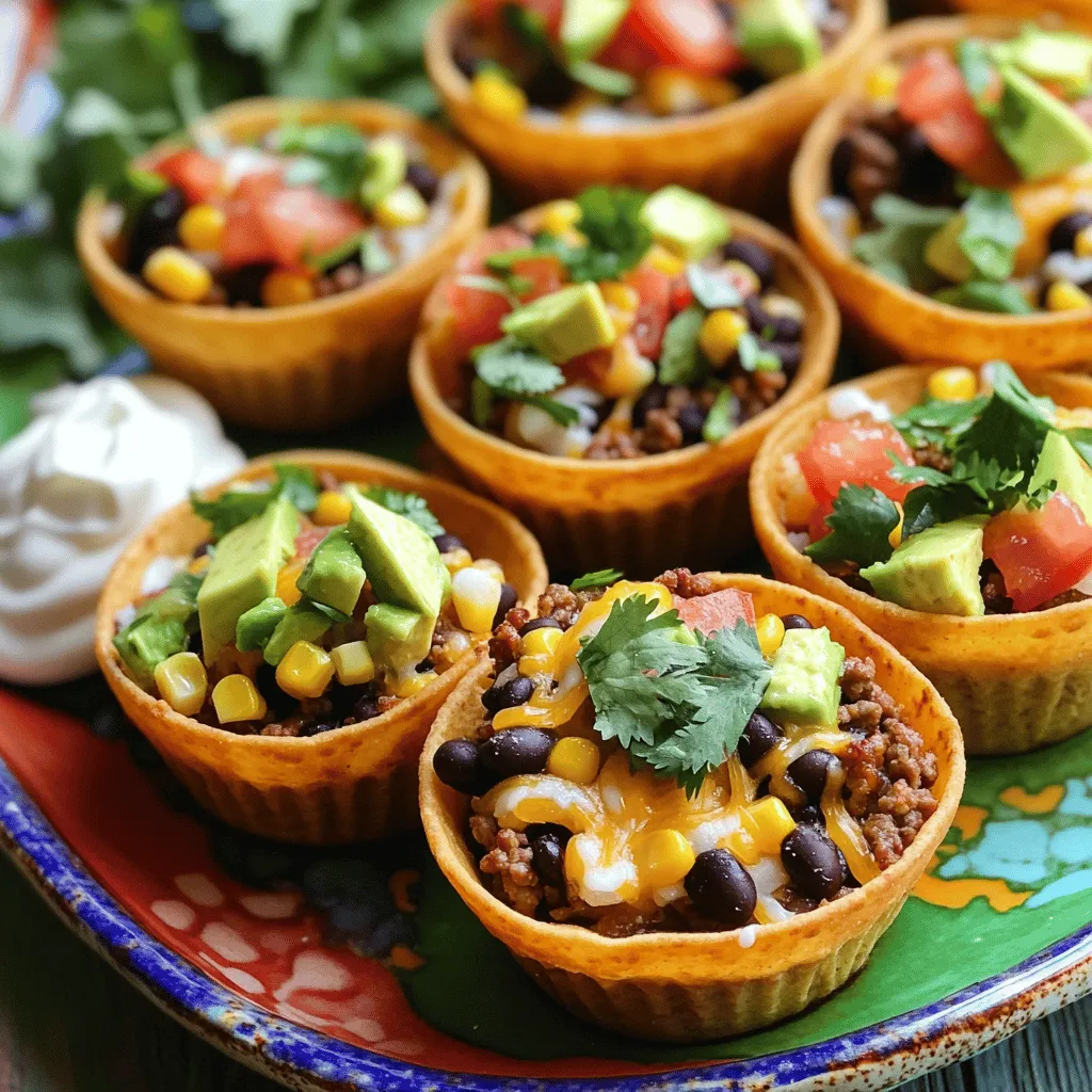 To make taco cups, you need simple ingredients. Here’s what I recommend: