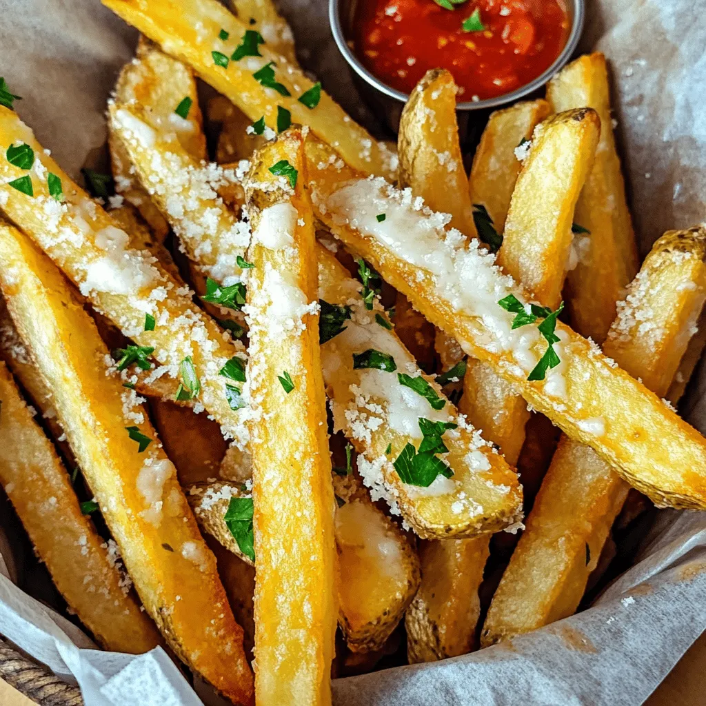 Air Fryer Garlic Parmesan French Fries Recipe Delight