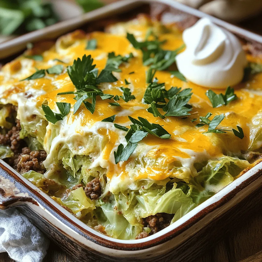 Comforting Cabbage and Ground Beef Casserole Dish