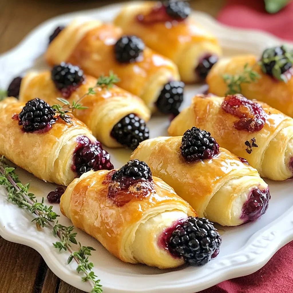 Blackberry Brie Crescent Bites Easy and Tasty Snack