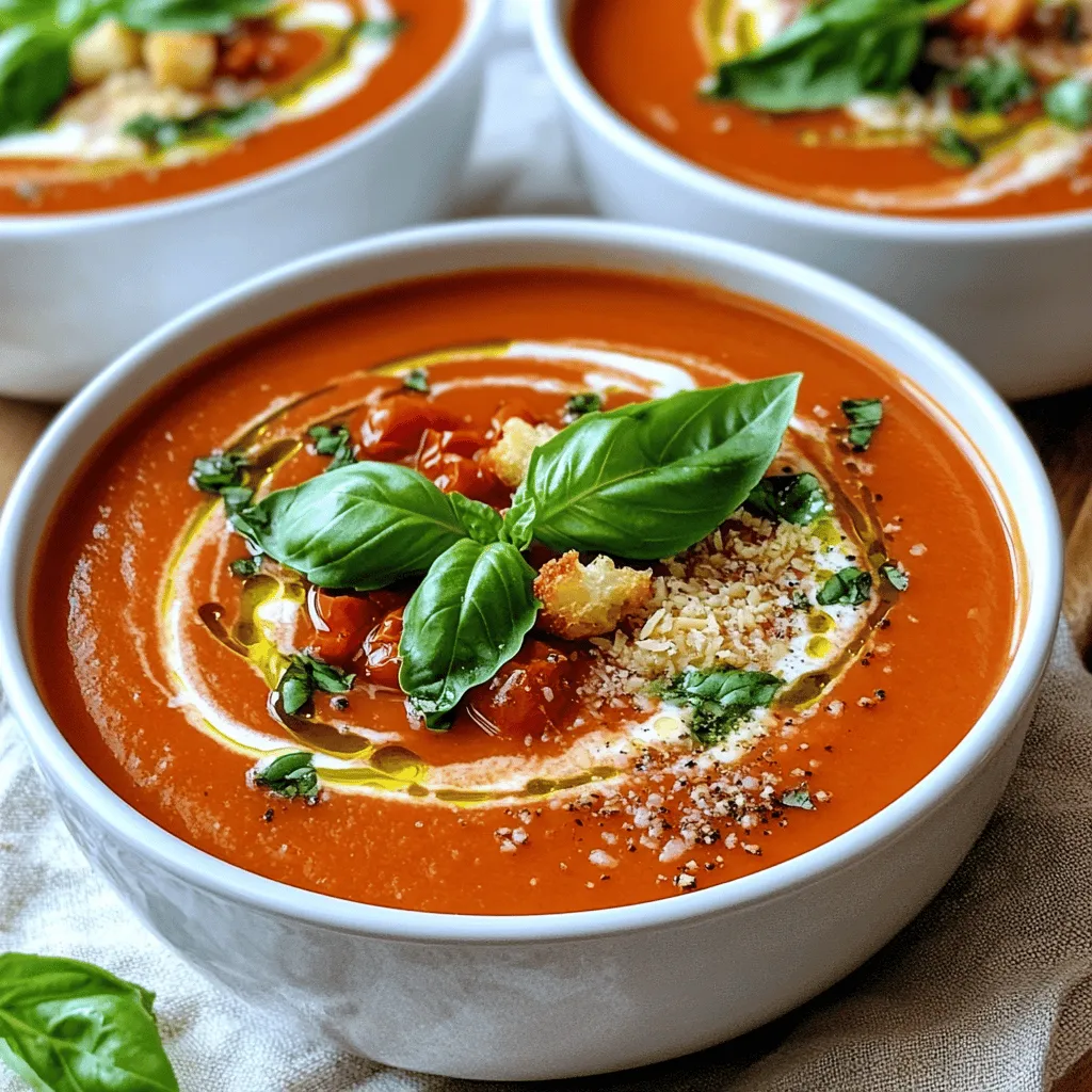 Creamy Tomato Basil Soup Rich and Flavorful Recipe
