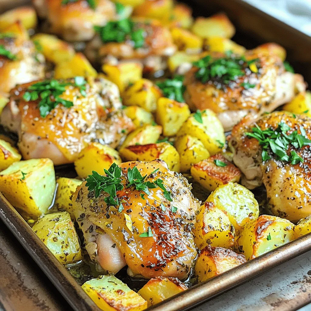 One-Pan Greek Lemon Chicken &#038; Potatoes Delight