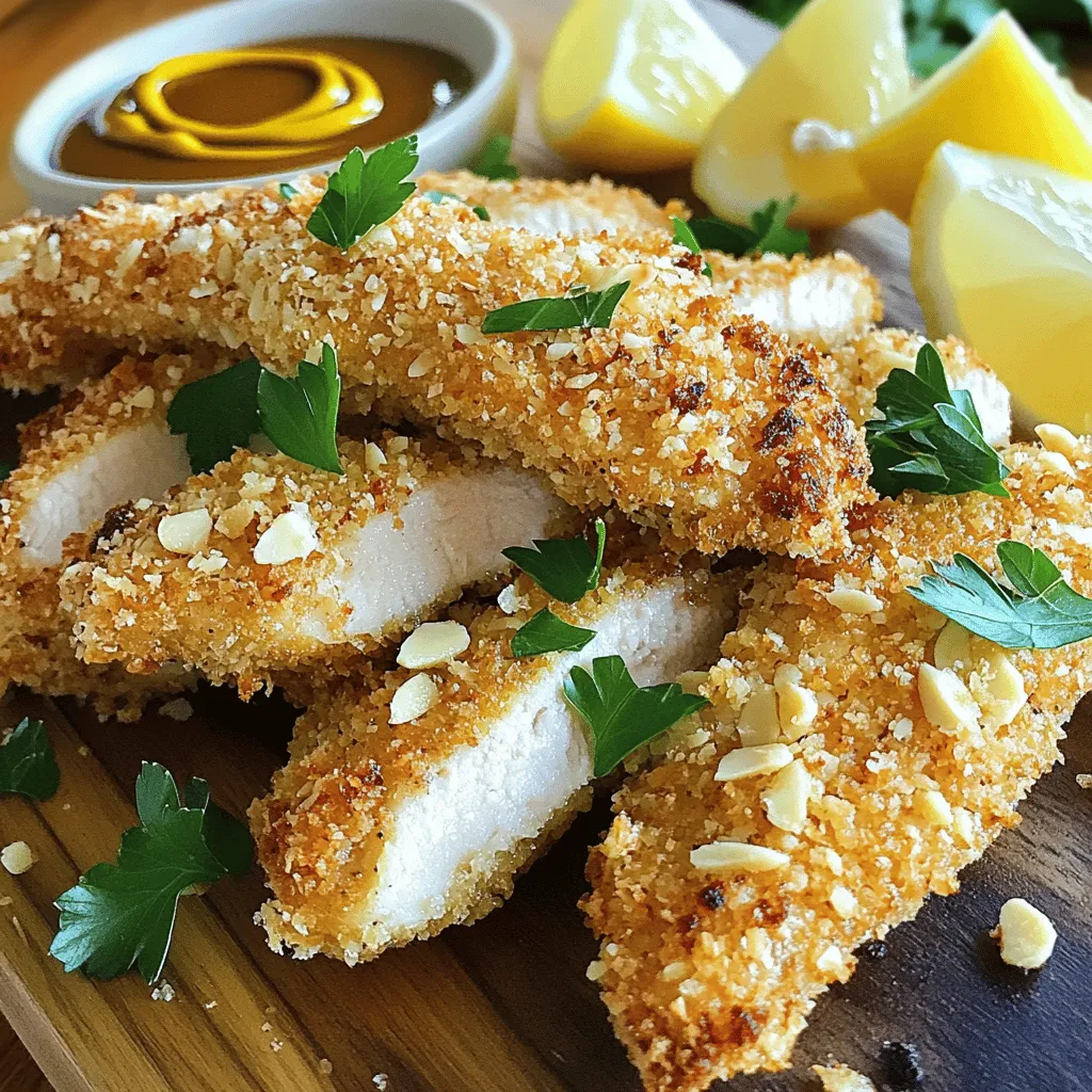 Almond Crusted Chicken Tenders Crispy and Delicious