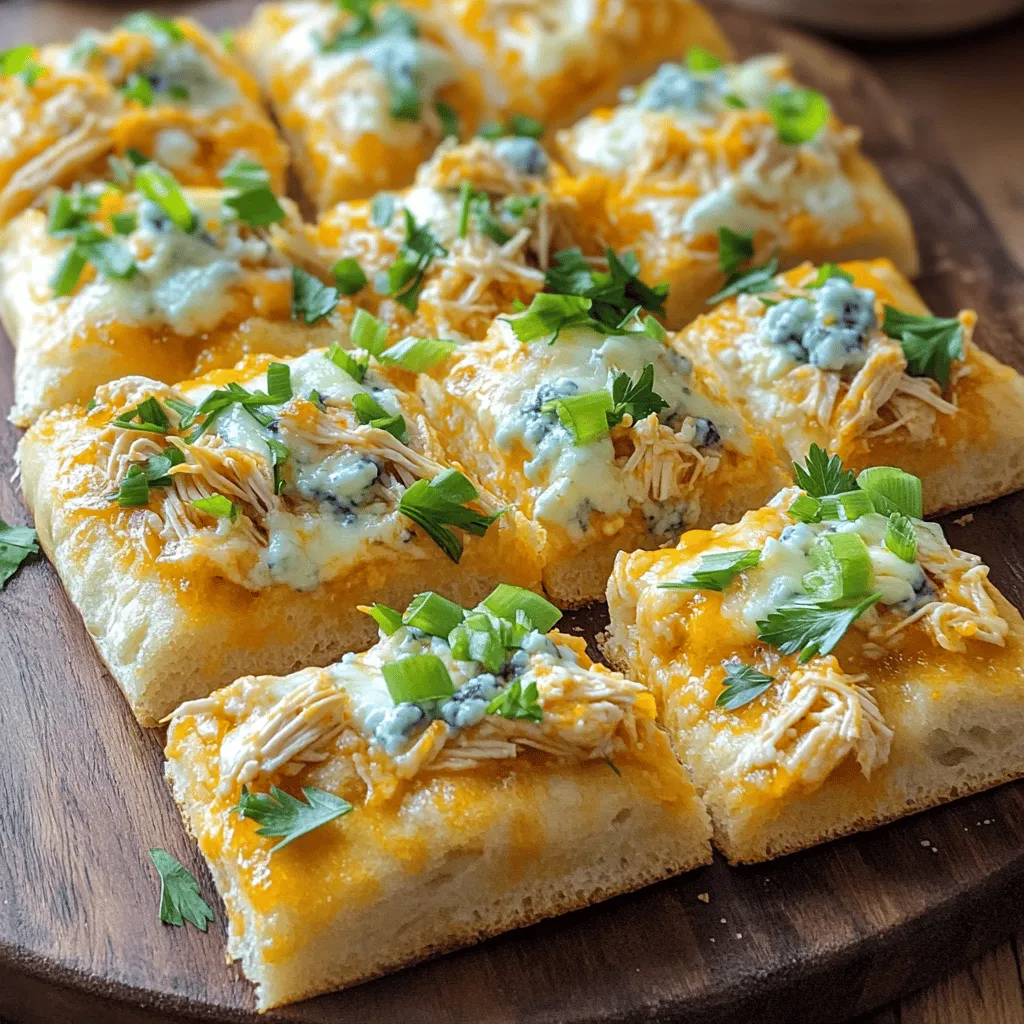 To make a buffalo chicken focaccia recipe, you need some simple ingredients. Here’s a list of what you will need: