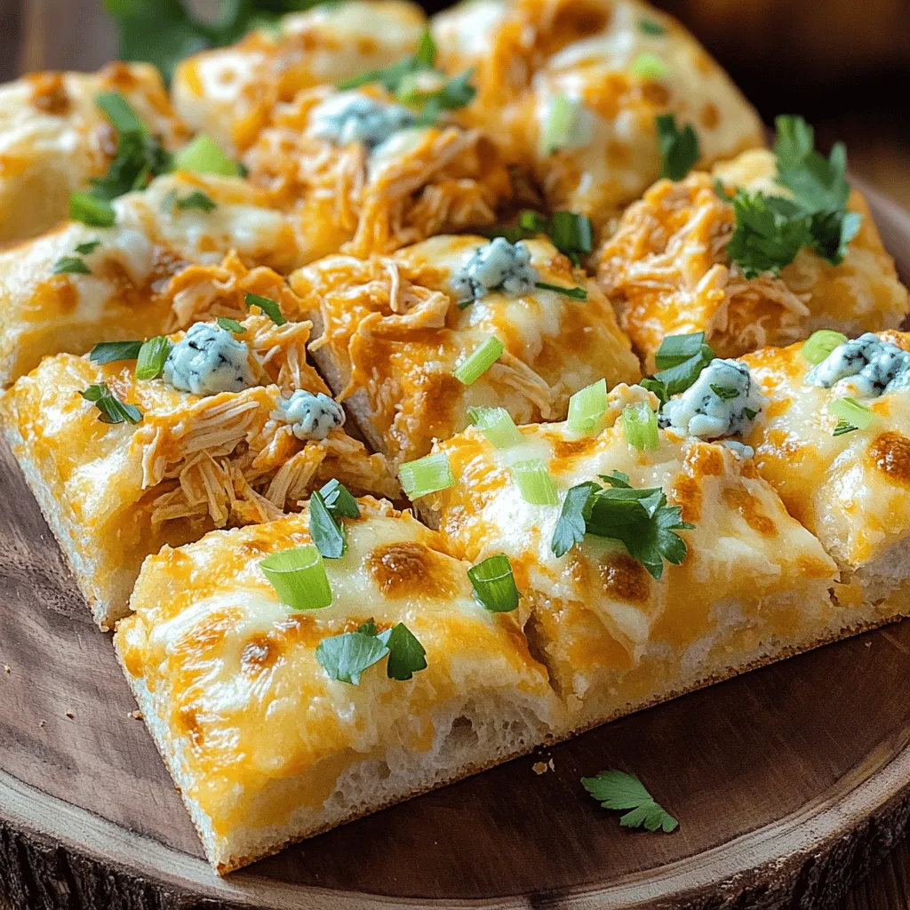 Buffalo Chicken Focaccia Bread Tasty and Simple Recipe