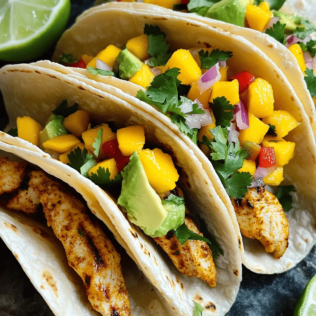 Spicy Mango Chicken Tacos Flavorful and Quick Meal