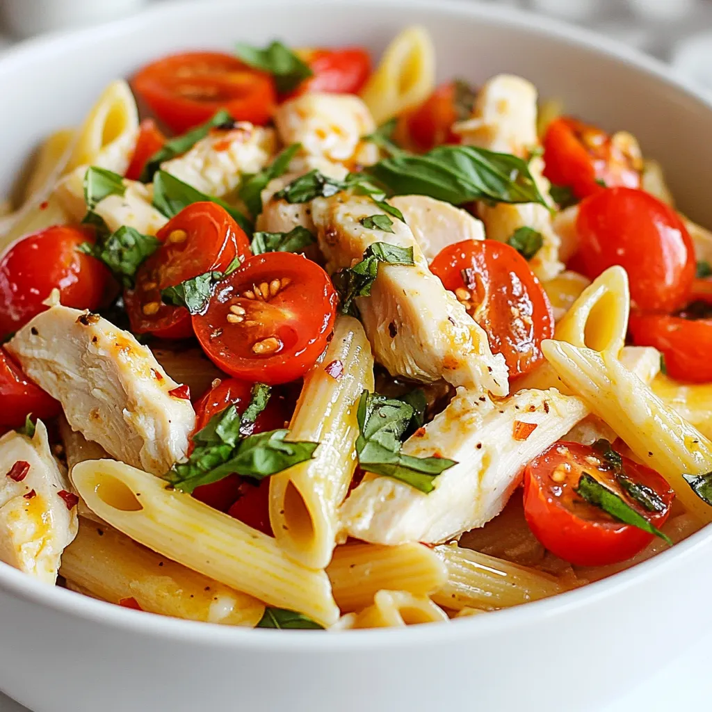 Bruschetta Chicken Pasta Easy and Flavorful Recipe