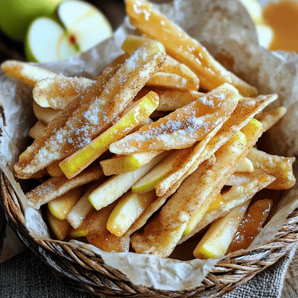 Cinnamon Sugar Apple Pie Fries Fresh and Tasty Treat