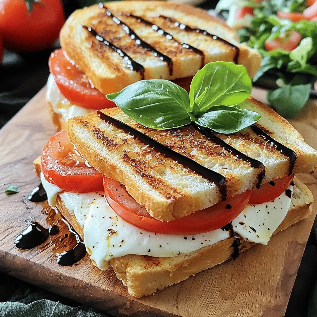 Delicious Caprese Panini with Fresh Ingredients Recipe