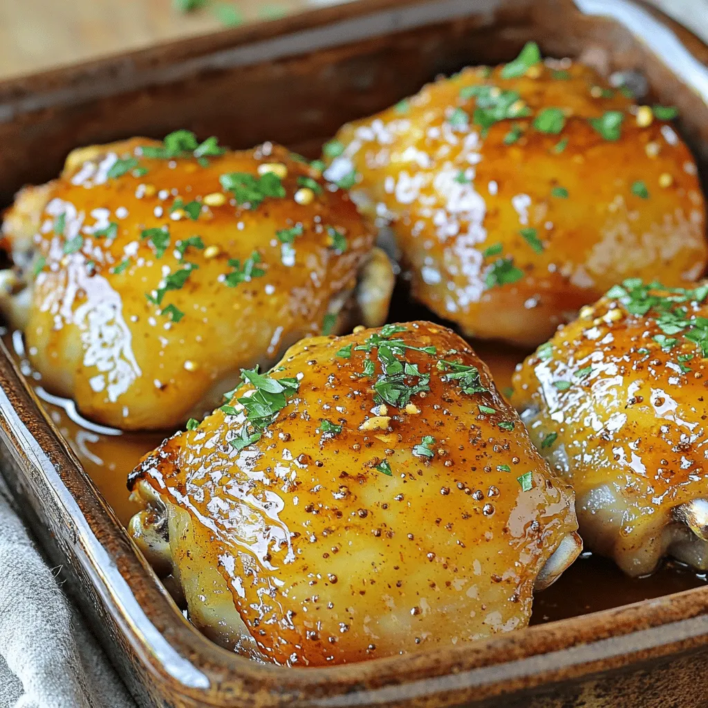 Honey Mustard Chicken Thighs Savory and Juicy Recipe