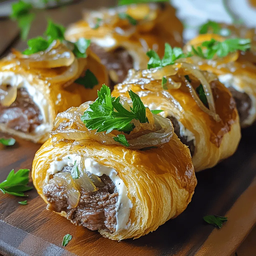 French Onion Beef Roll-Ups Recipe Savory Party Snack