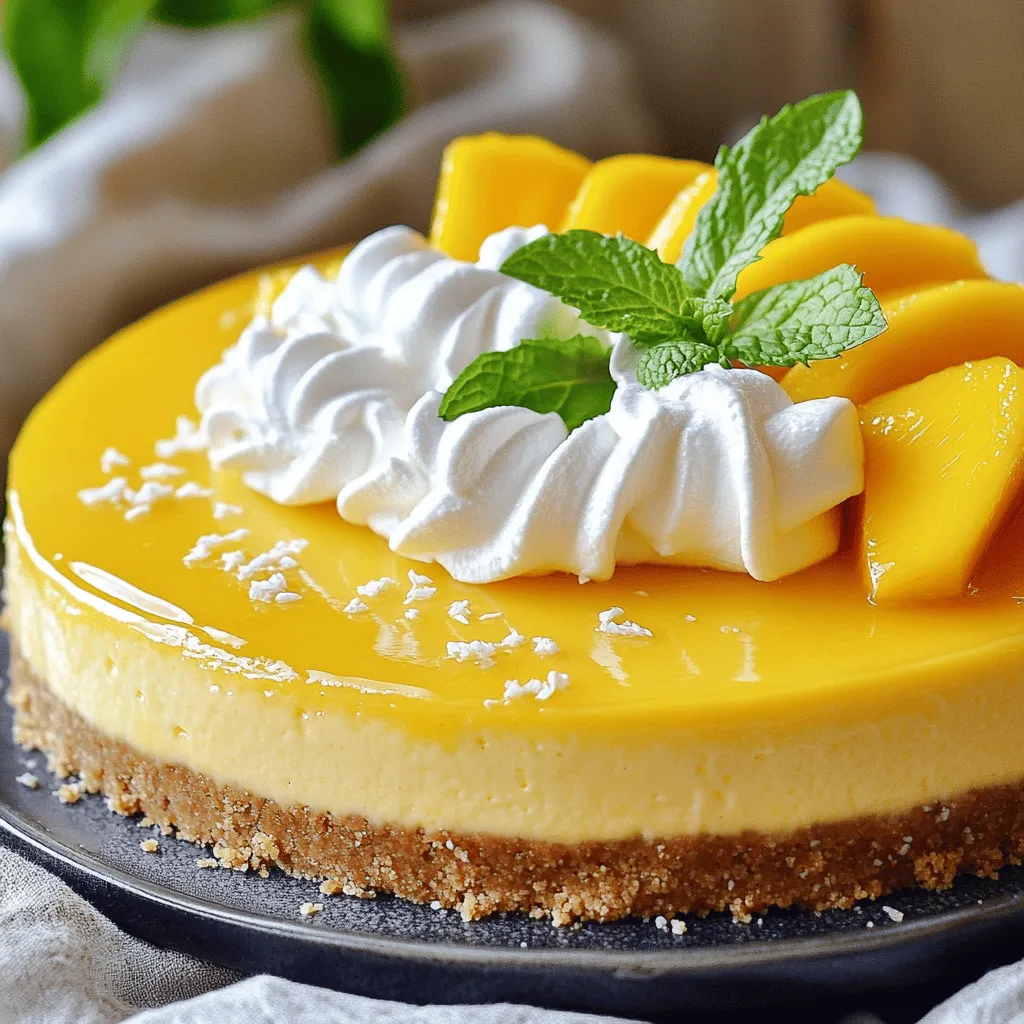 Tropical Mango Cheesecake Bliss Simple and Sweet Dessert