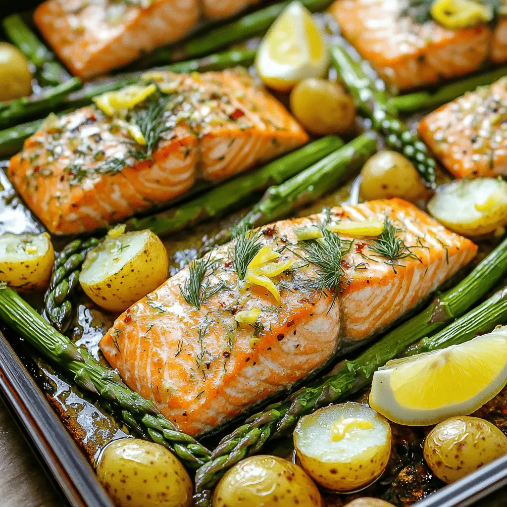Sheet Pan Salmon and Asparagus with Crispy Potatoes