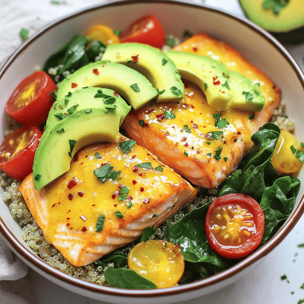 Epic Garlic-Lemon Salmon Power Bowl Healthy and Zesty