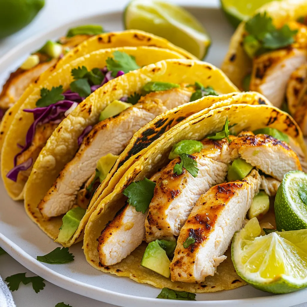 Cilantro Lime Chicken Tacos Simple and Tasty Dish
