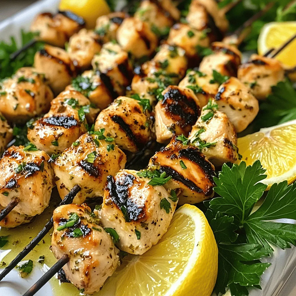 Lemon Garlic Herb Chicken Skewers Flavorful Delight