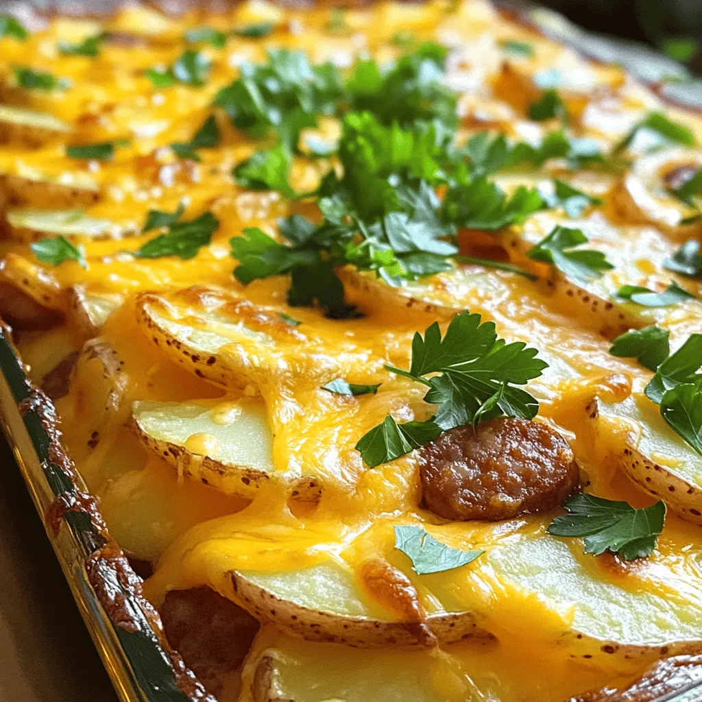 Smoked Sausage and Potato Bake Hearty Family Meal