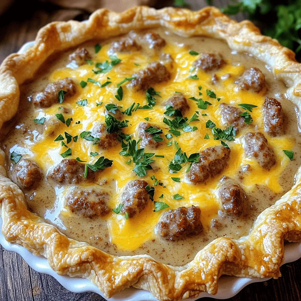 To make a tasty sausage and gravy pie, you need a few key items. Here’s what you will need: