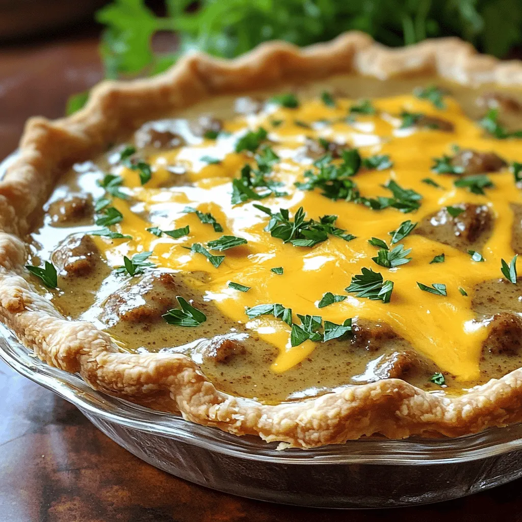Sausage and Gravy Pie Flavorful Comfort Food Delight