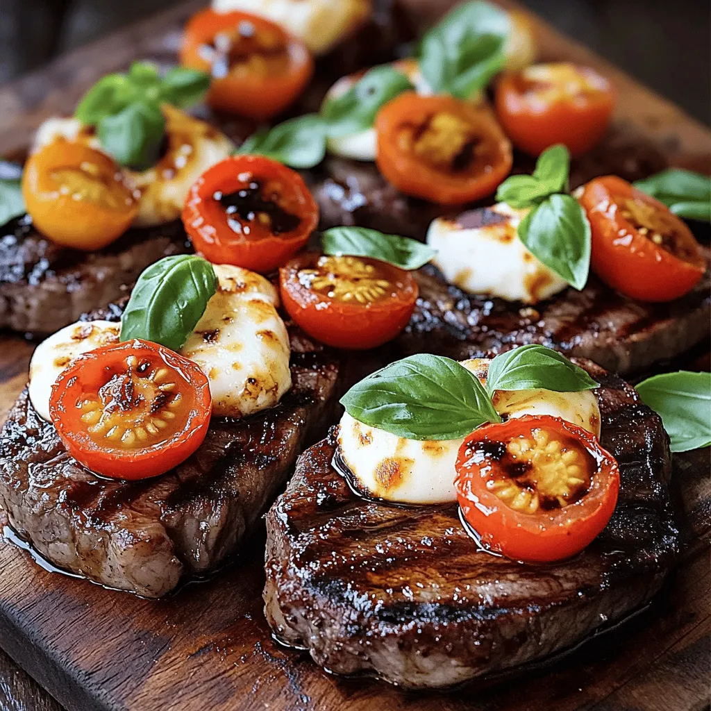 Balsamic Caprese Grilled Steak Recipe Simple and Tasty