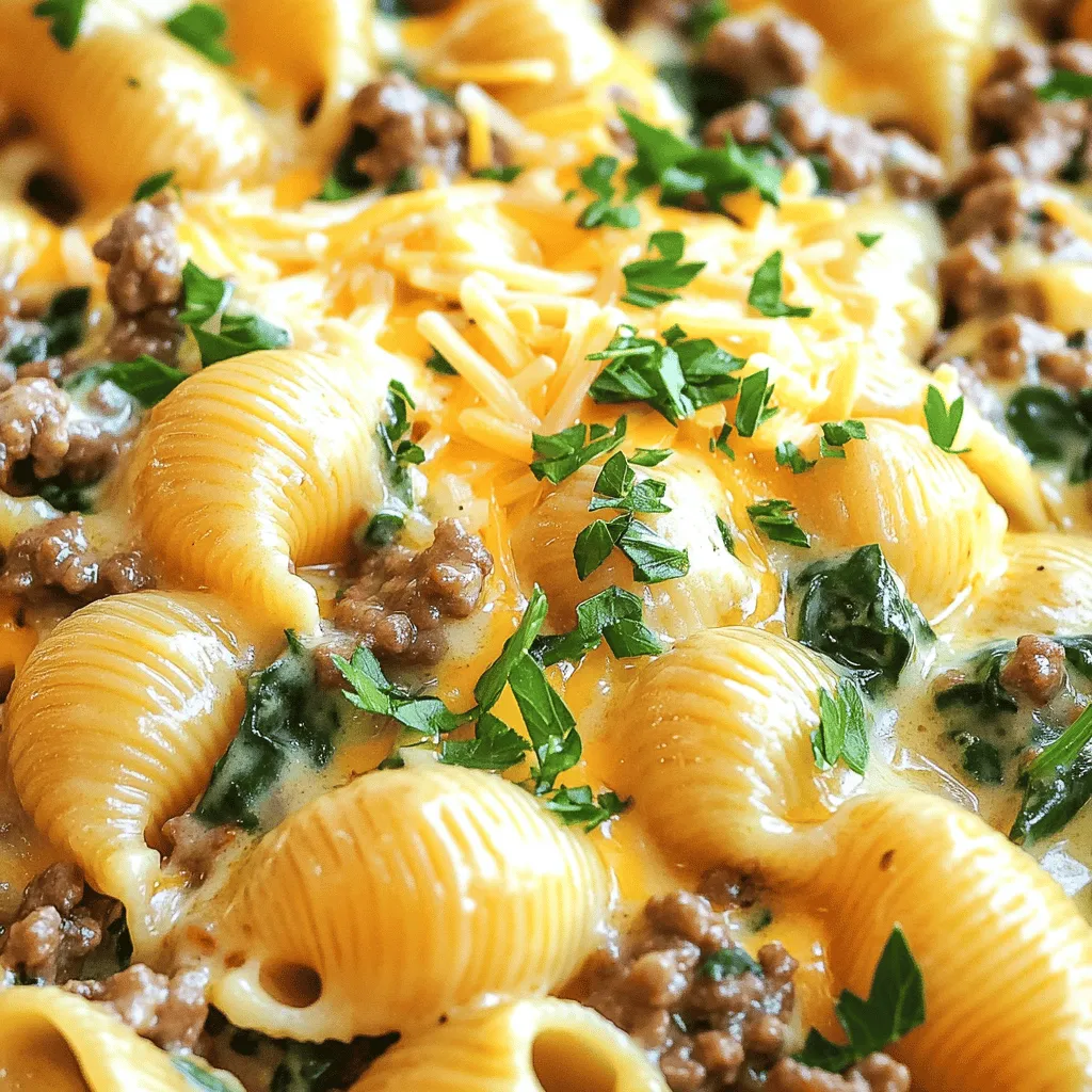 Creamy Beef and Shells Savory Dinner Delight