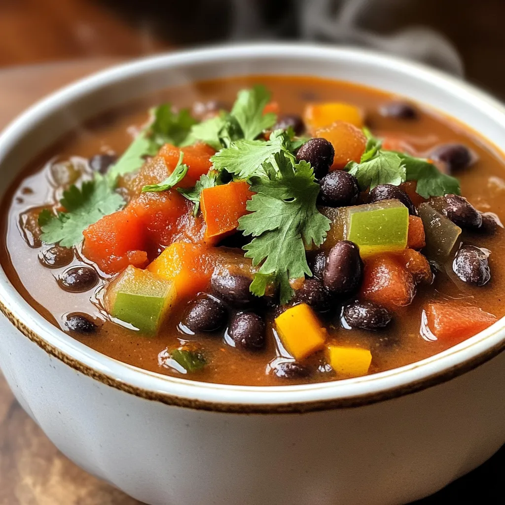 Spicy Black Bean Soup Flavorful and Easy Recipe