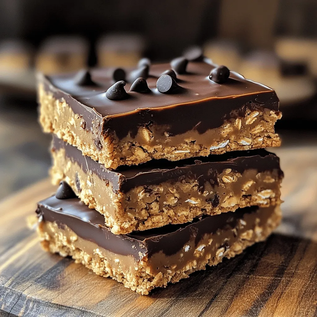Chocolate Peanut Butter Oat Bars Delicious and Nutritious