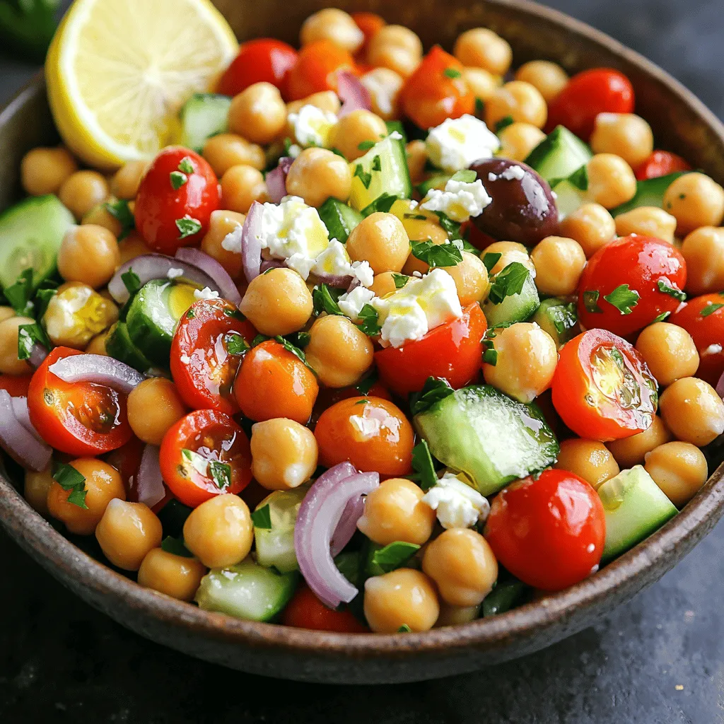 Mediterranean Chickpea Salad Flavorful and Fresh Recipe