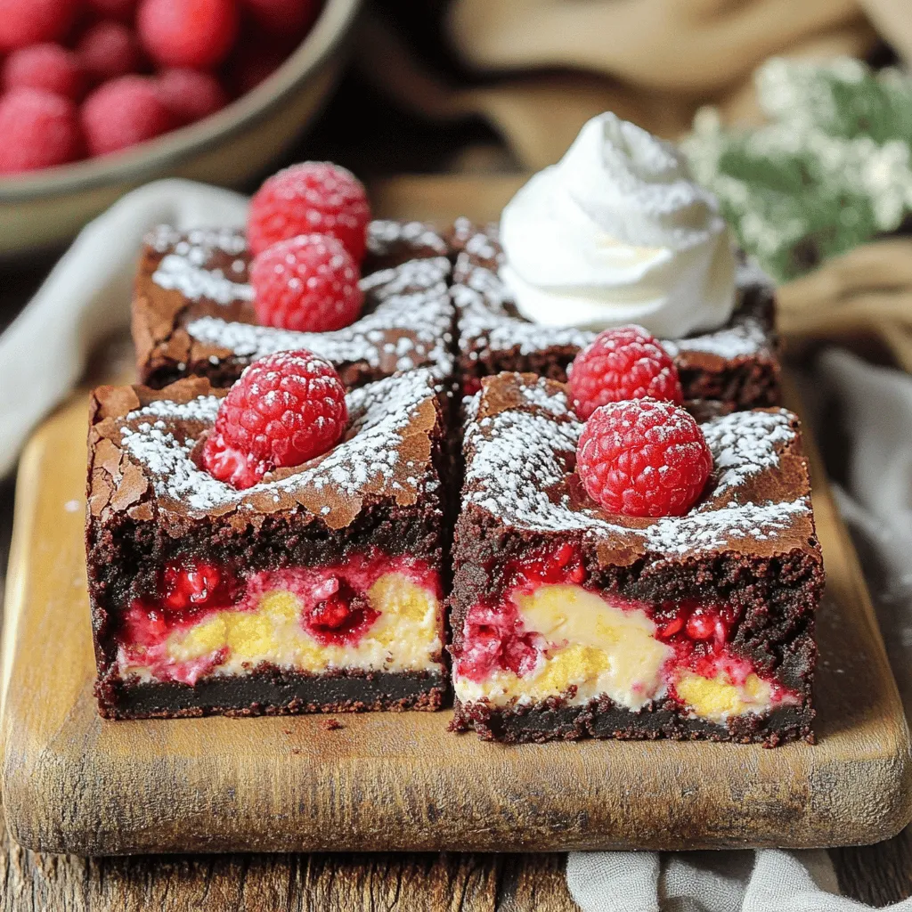 Raspberry cheesecake brownies combine rich brownie and creamy cheesecake. They create a delightful treat. The bright flavor of raspberries adds a fresh twist. This dessert is a feast for both the eyes and the taste buds.