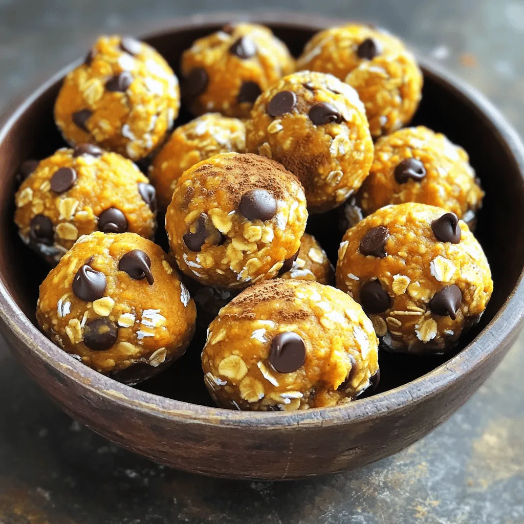 Pumpkin Peanut Butter Energy Bites No Bake Treat