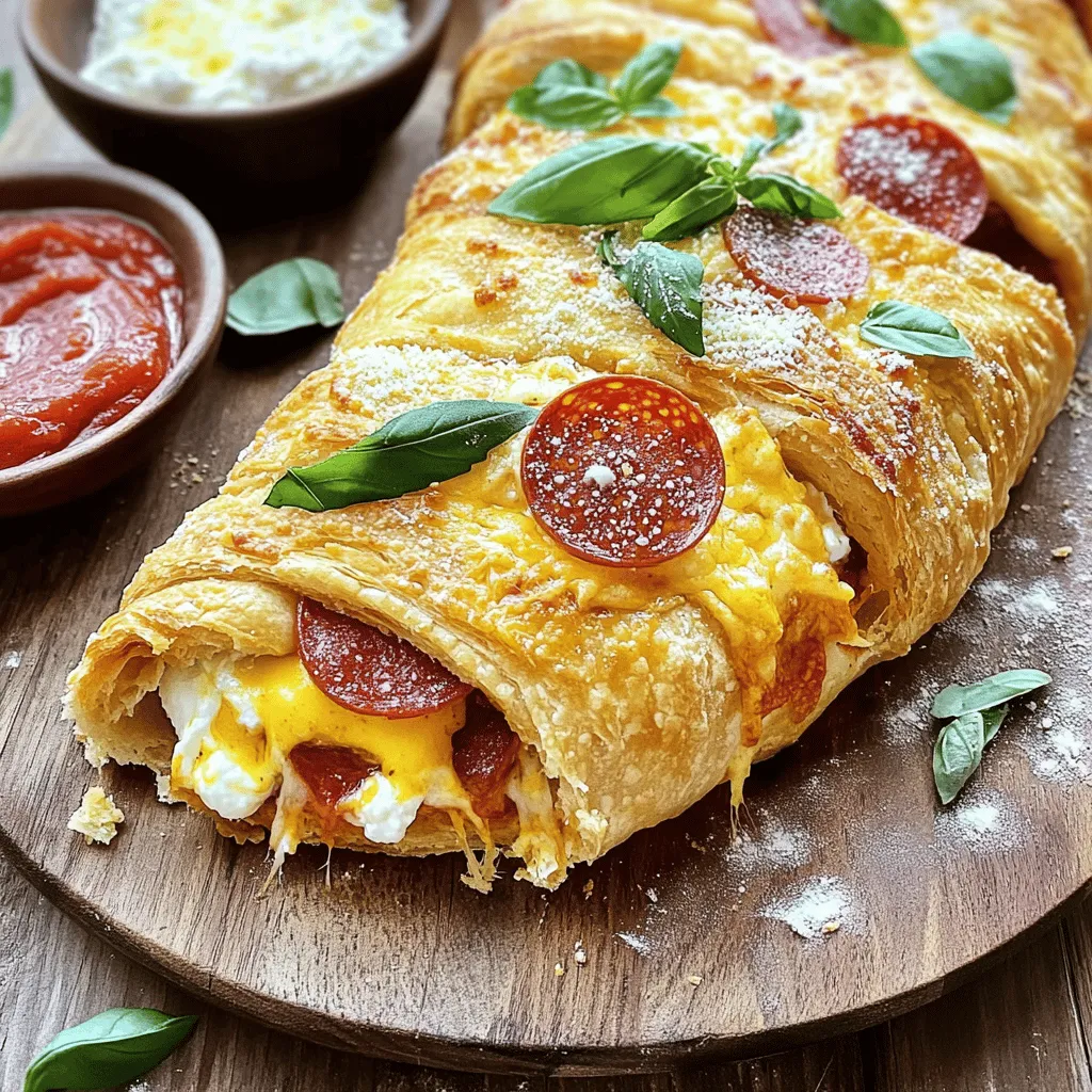 The heart of a great cheese and pepperoni stromboli lies in its ingredients. Each one plays a key role in flavor and texture.