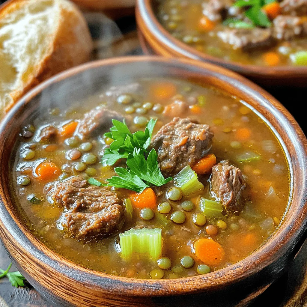 Savory Slow Cooker Beef Lentil Soup Recipe Guide