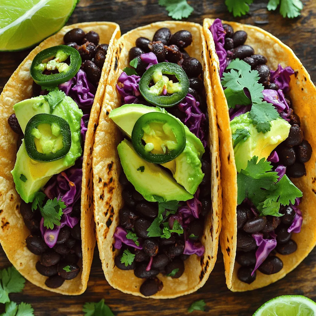 Spicy Black Bean Tacos Flavorful and Easy Recipe