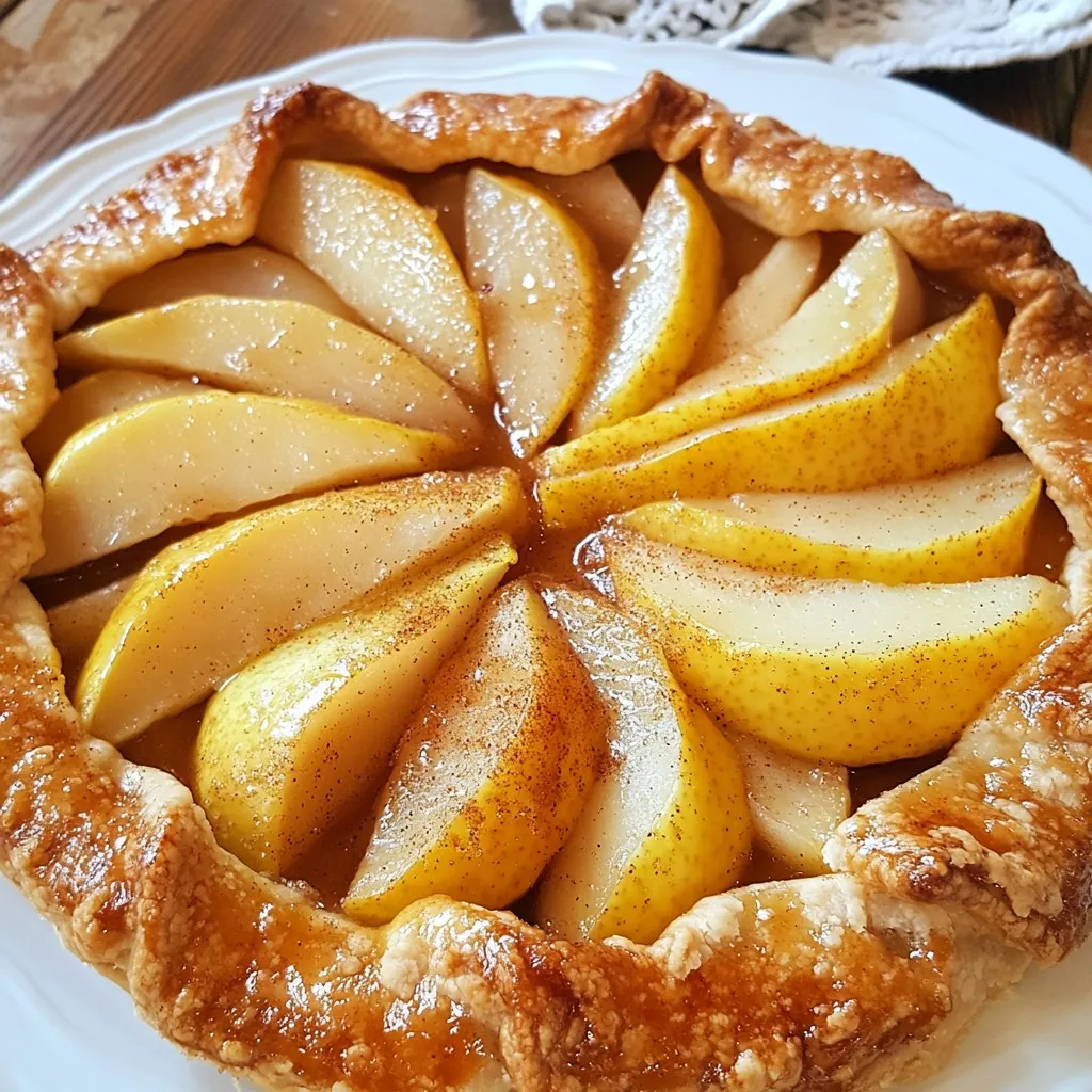 Spiced Pear Galette Delightful and Easy Recipe