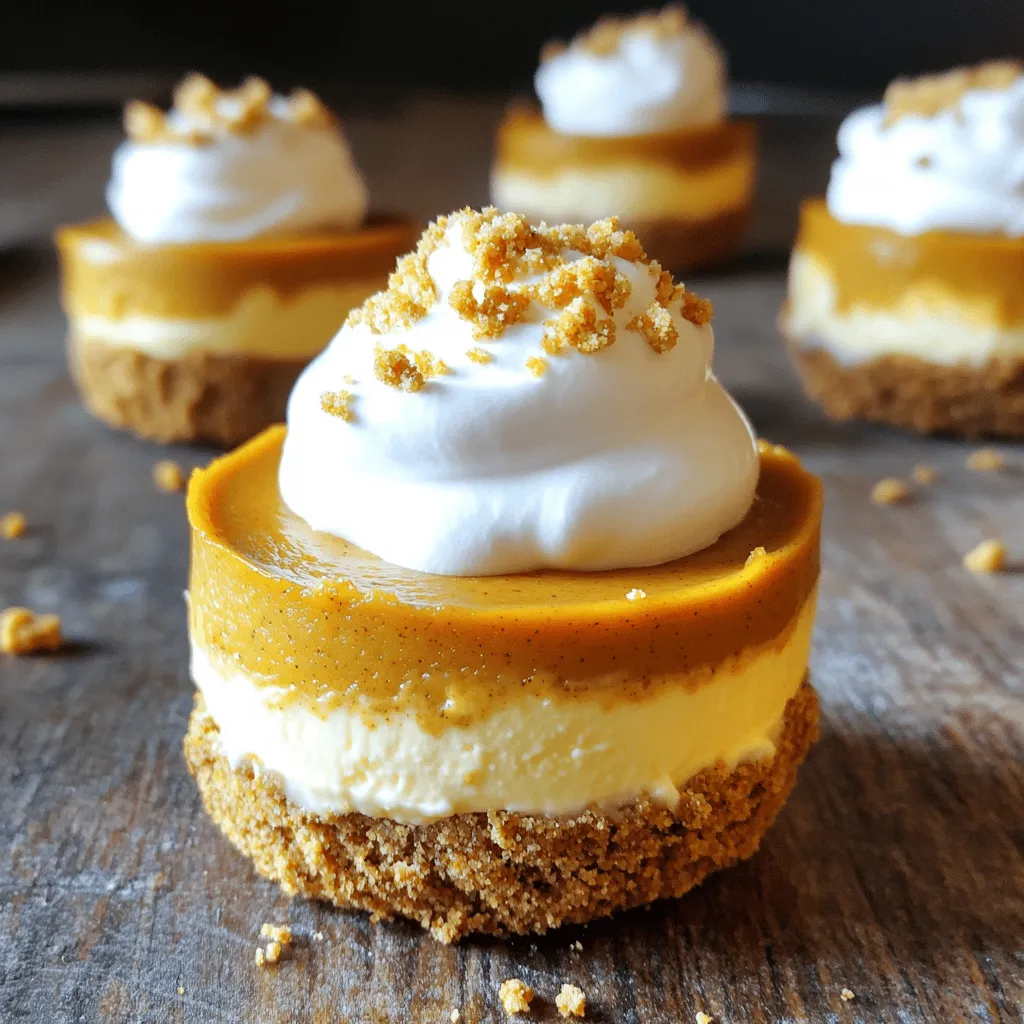 Pumpkin Pie Cheesecake Cups Delicious Fall Treat