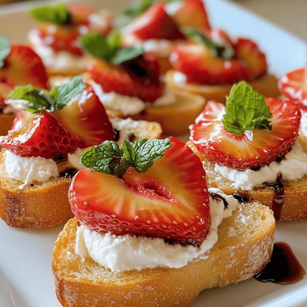 Easy Strawberry Crostini Delicious and Fresh Recipe