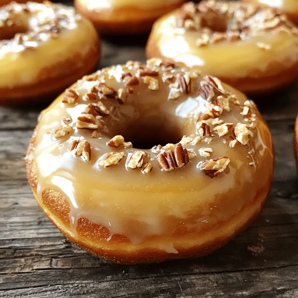 Bakery-Style Maple Pecan Donuts Deliciously Simple