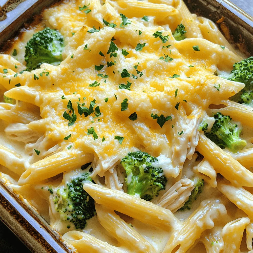 Creamy Chicken Alfredo Pasta Bake Easy and Delicious Recipe