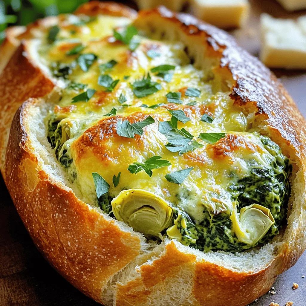 Spinach Artichoke Dip Stuffed Bread Savory Delight