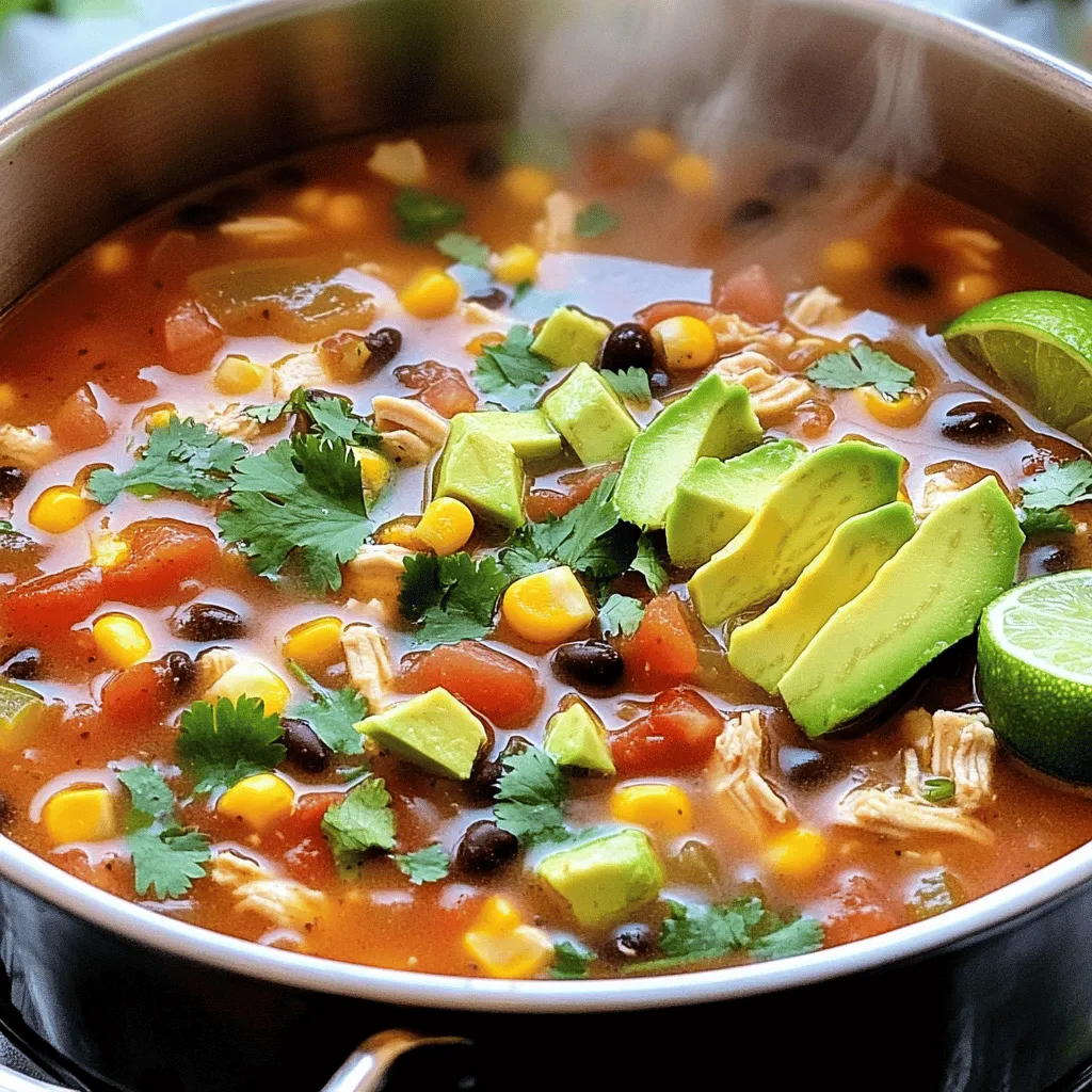 Easy Chicken Taco Soup Delicious and Simple Recipe
