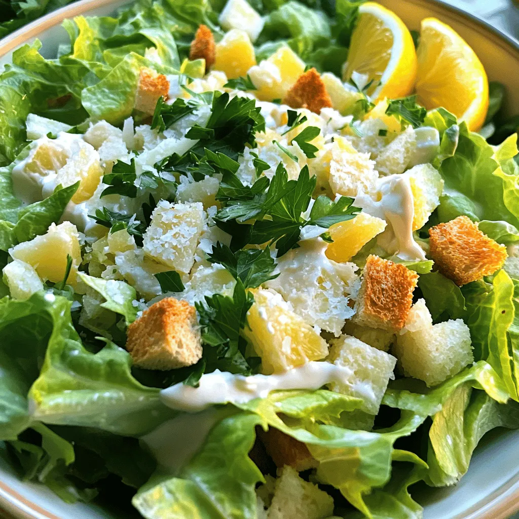 How to Make a Delicious Caesar Salad with Avanaise