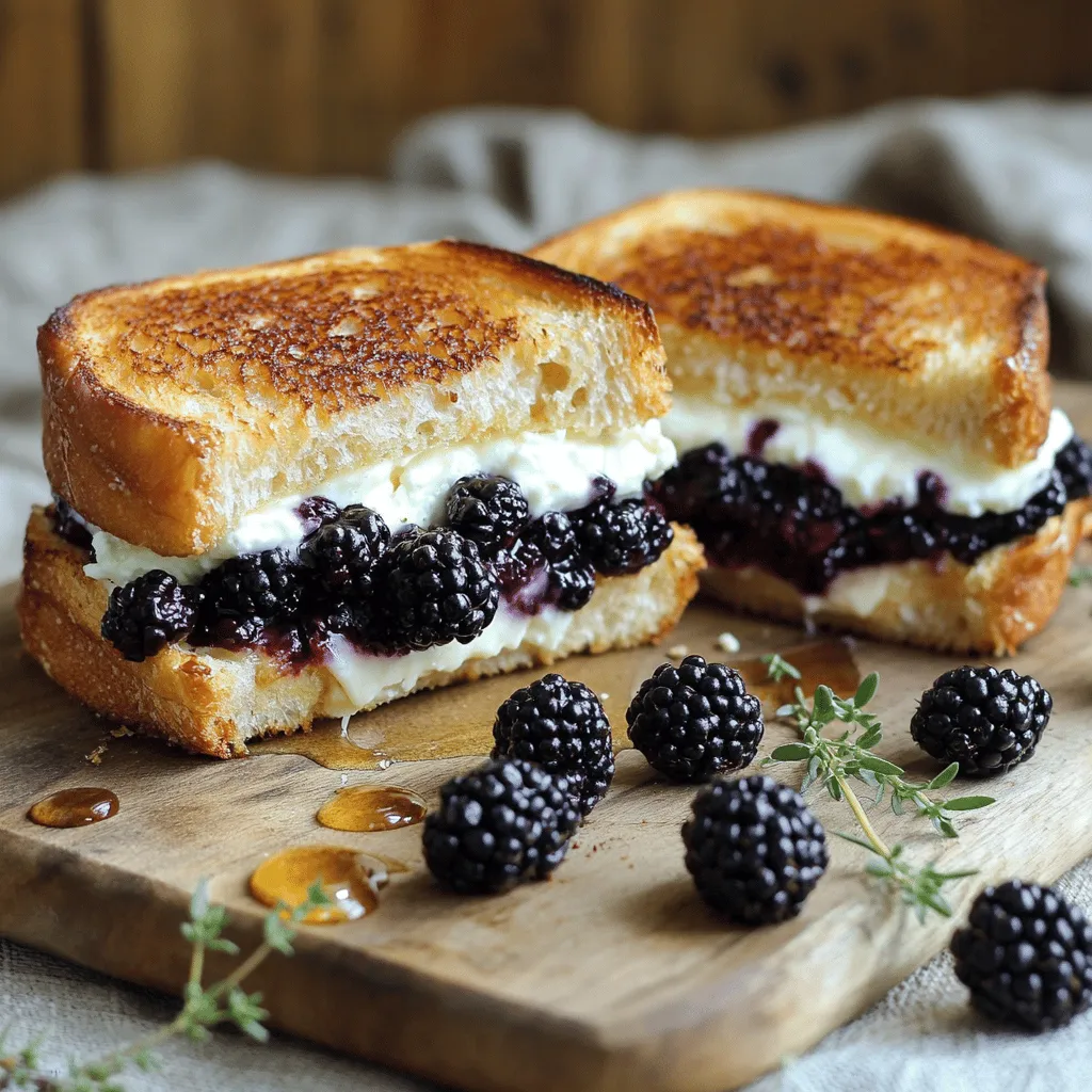 Blackberry &#038; Goat Cheese Grilled Cheese Delight