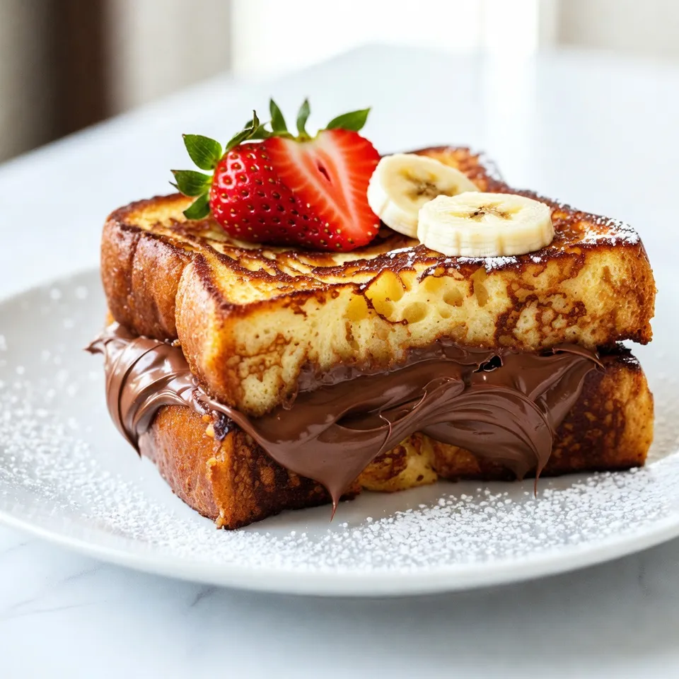 Nutella Stuffed French Toast Easy and Tasty Recipe