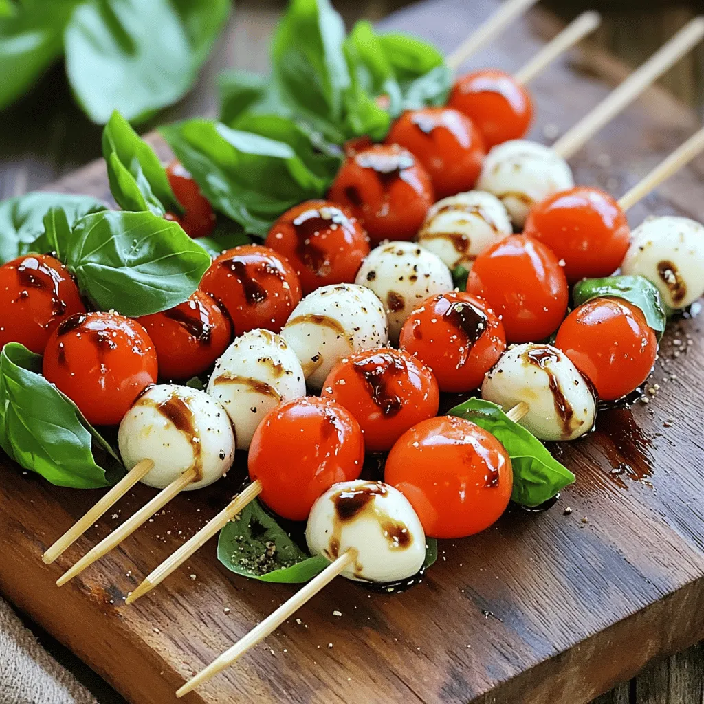 Balsamic Caprese Skewers Tasty and Simple Recipe