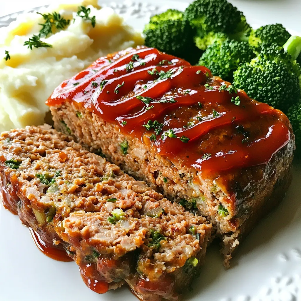 Garlic Herb Turkey Meatloaf Tasty and Simple Recipe